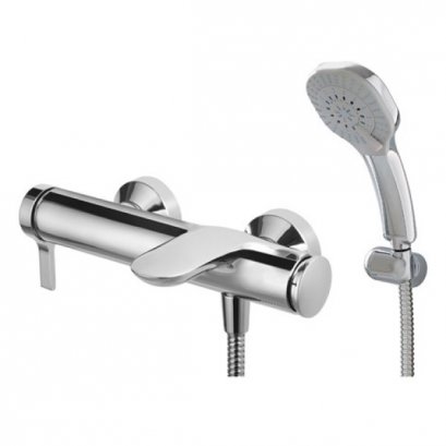 A-6811-200 ก๊อกผสมลงอ่าง/ยืนอาบแบบติดผนัง พร้อมฝักบัวสายอ่อน รุ่น IDS (ยกเลิกการขาย)