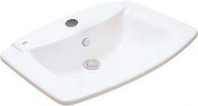 C0110 อ่างล้างหน้า แบบฝังบนเคาน์เตอร์ รุ่น VICTOR