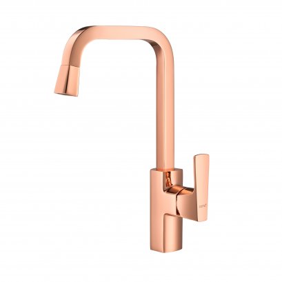 CT1183A#RG ก๊อกเดี่ยวอ่างซิงค์แบบก้านโยก(สีโรสโกลด์) รุ่น CUBIC