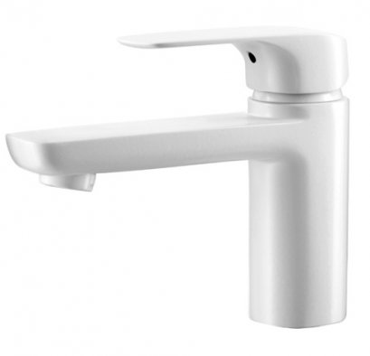 CT2123A#WH ก๊อกผสมอ่างล้างหน้าแบบก้านโยกพร้อมสะดือป๊อบอัพและสายน้ำดี รุ่น SCIROCCO SENSE