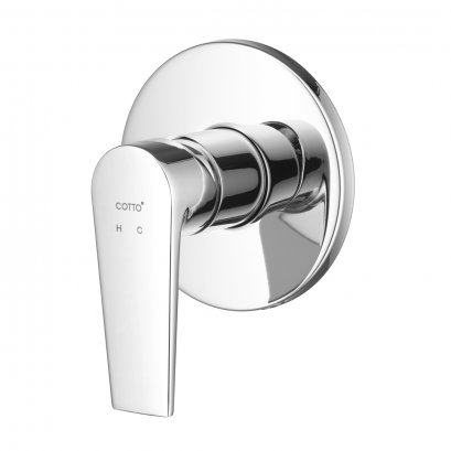 CT2161A วาล์วผสมเปิด-ปิดน้ำแบบก้านโยก ชนิดฝังผนัง รุ่น Luke