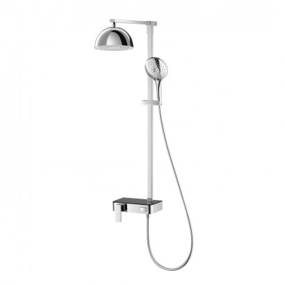 CT2242W ก๊อกผสมยืนอาบน้ำพร้อมฝักบัวสายอ่อน3 Fn.และฝักบัวก้านแข็งพร้อมลำโพงบลูทูธ รุ่น SWITCH PANEL