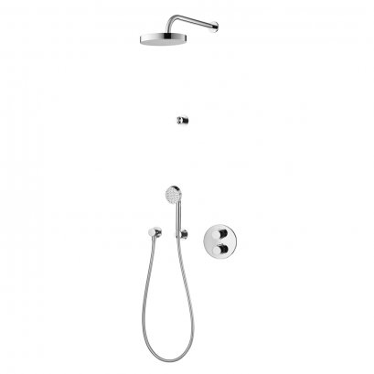 CT3015ZH016 ชุดวาล์วฝังผนังพร้อมฝักบัวสายอ่อน 1 ฟังก์ชันและฝักบัวก้านแข็ง รุ่น OVAL