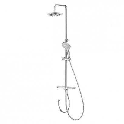 CT6211 ชุดฝักบัวสายอ่อนและฝักบัวก้านแข็ง พร้อมชั้นวางของ