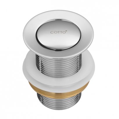 CT6702N(HM) สะดืออ่างล้างหน้าแบบกด (ไม่มีรูน้ำล้น)