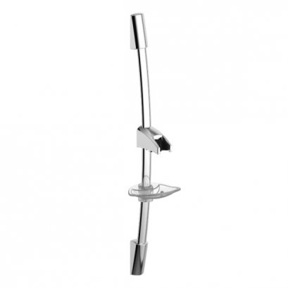 F40014-CHADY ราวปรับระดับทรงโค้ง พร้อมที่วางสบู่ ไม่รวมชุดฝักบัวสายอ่อน