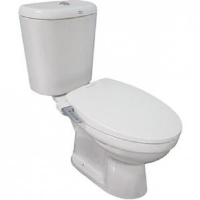 TF-2698MB4-WT-0 สุขภัณฑ์สองชิ้น ใช้น้ำ 4.5 L รุ่น New Winplus พร้อม EB-FB110SW ฝารองนั่งอเนกประสงค์ (ไม่ใช้ไฟฟ้า) รุ่น Slim Smart Washer 3