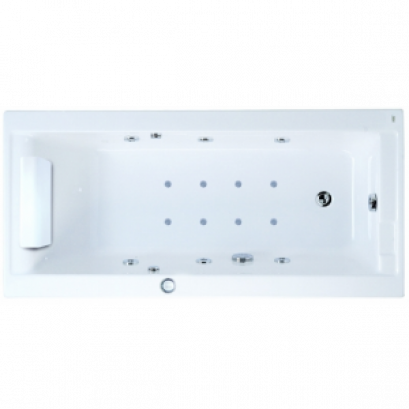 TF-70022100-WT อ่างอาบน้ำวน+อัดอากาศ+หมอน รุ่น PLAZA-S