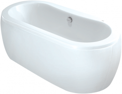 TF-70190-WT อ่างอาบน้ำธรรมดา แบบตั้งพื้น+หมอน รุ่น ACACIA 1700