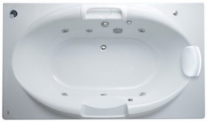 TF-8210100-WT อ่างอาบน้ำวน+หมอน รุ่น CELLO