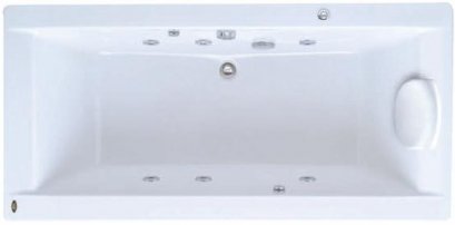 TF-8290100-WT อ่างอาบน้ำวน+หมอน รุ่น PLAZA