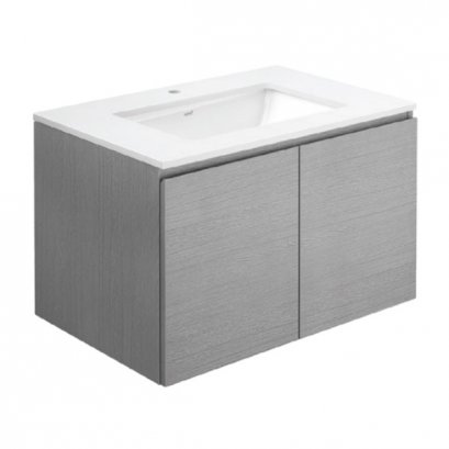 V0511P6 ตู้เก็บของใต้อ่างล้างหน้าแบบแขวนผนัง สี Graham Wood