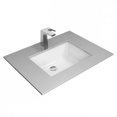 WP-F513-WT อ่างล้างหน้า แบบฝังใต้เคาน์เตอร์ รุ่น THIN TOUCH SQUARE 60