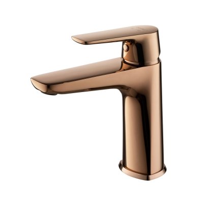 CT2341A#RG2 ก๊อกผสมอ่างล้างหน้าพร้อมสายน้ำดี รุ่น STELLA (COPPER ROSE GOLD)