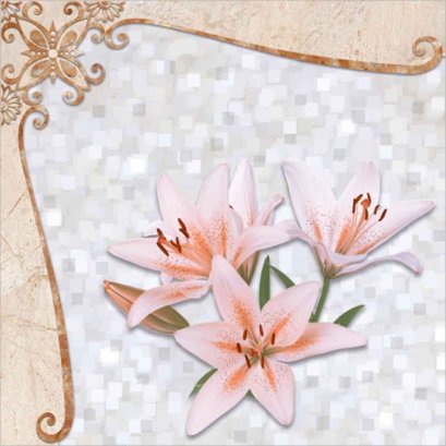 กระเบื้อง เลิฟลิลลี่-ชมพู,16x16 DN (A)