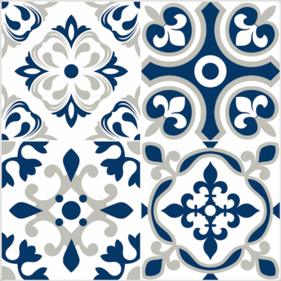 กระเบื้อง FT 40x40 อะลาดิน แอนทีค ฟ้า (ซาติน) PM_ยกเลิกการผลิต