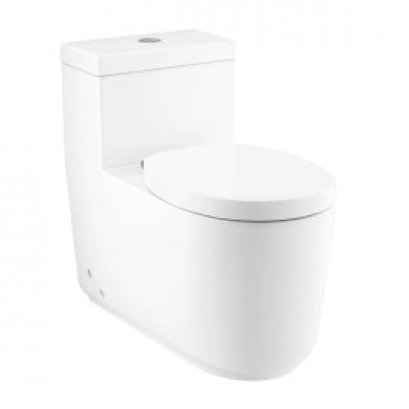 C102907 Patchwork สุขภัณฑ์ชิ้นเดียว 3/4.5L แพทช์เวิร์ค (ชนิดท่อลงพื้น)