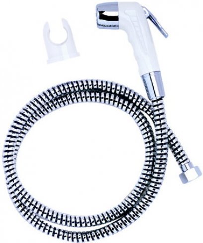 PM600K#WH(HM) ฝักบัวฉีดชำระสีขาวสายโครม