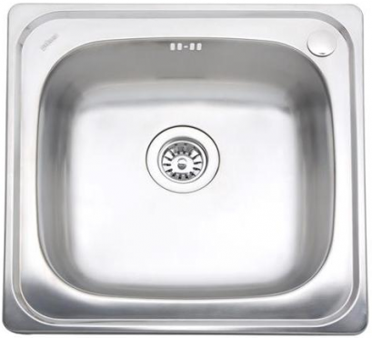 PM841S1B อ่างซิงค์สเตนเลส 1 หลุม ไม่มีที่พักจาน(เจาะรูก๊อก 1 รู)สะดือ B