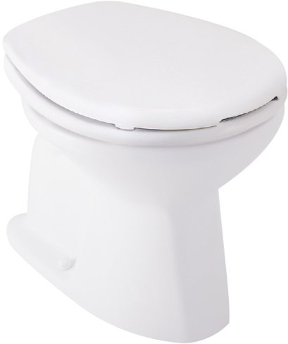 สุขภัณฑ์นั่งราบราดน้ำ พร้อมฝารองนั่ง สีขาว รุ่น A319S-WT