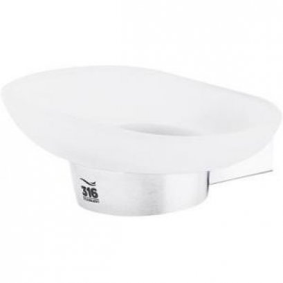 FBGHR-V107AS จานรองสบู่ ผิวซาติน รุ่น RIVIERA