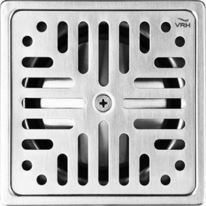 FUVHU-W002BS ตะแกรงกันกลิ่นทรงสี่เหลี่ยม 4&quot;ฝาเหลี่ยมท่อขนาด 1.5&quot;