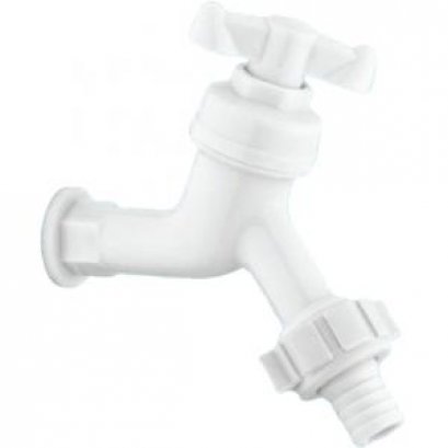 HFWHT-7120TW1 ก๊อกสนามพร้อมหางปลา พลาสติก แบบติดผนัง รุ่น TRUFLO TW1