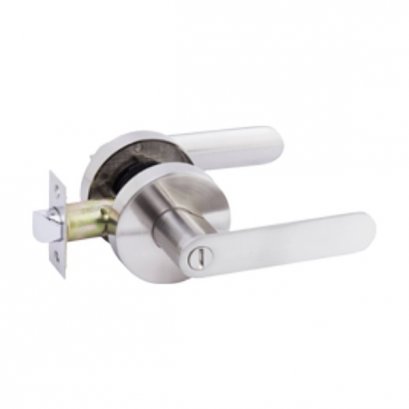 HQ446-TL01BK มือจับก้านโยก สำหรับห้องน้ำ แบบไม่มีลูกกุญแจระบบ TUBULAR LOCK