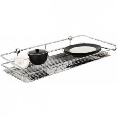 HW106-W106X ตะแกรงวางจาน แบบติดผนัง พร้อมถาดรองสเตนเลส ขนาด 270x540x54 มม.