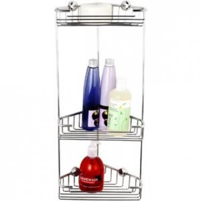 HW303-W303 ชั้นวางของเอนกประสงค์ 3 ชั้น เข้ามุม แบบติดผนัง ขนาด 167x230x528 มม.