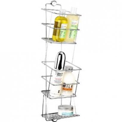 HW311-W311 ชั้นวางขวดแชมพู 3 ชั้น ขนาดกลาง แบบติดผนัง ขนาด 140x150x555 มม.