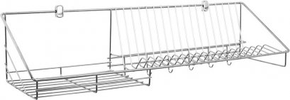 HWHOY-H106D6 ตะแกรงวางจาน ยาว 800 mm พร้อมขอแขวน
