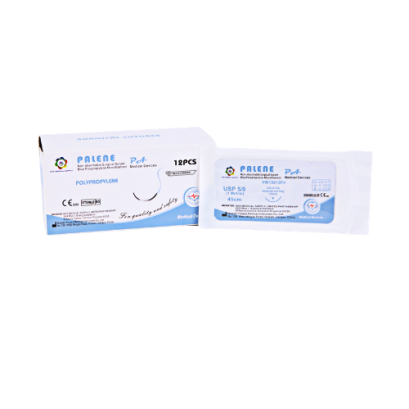 ไหมเย็บแผล PALENE (Polypropylene) ชนิดไม่ละลายติดเข็ม มี อย. (12เส้น/กล่อง)