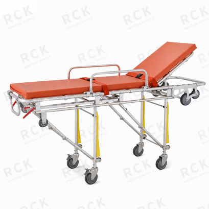 Stretcher เปลผู้ป่วยสำหรับขึ้นรถฉุกเฉิน สไลด์ขึ้นรถและพับขาได้