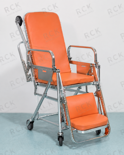 STRETCHER เปลผู้ป่วยสำหรับขึ้นรถฉุกเฉิน สไลด์ขึ้นรถ พับขาได้ และปรับเป็นท่านั่งได้