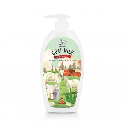 เจลอาบน้ำนมแพะ สูตรไวท์เทนนิ่ง Barbados Goat Milk Whitening Shower Gel 600 ml