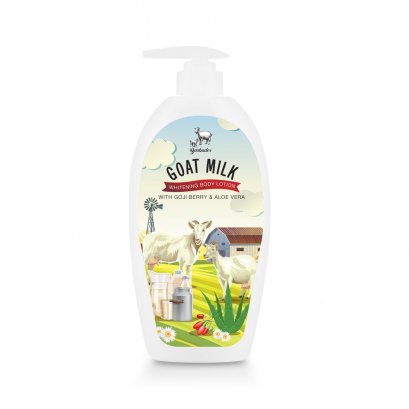 โลชั่นนมแพะบำรุงผิวกาย สูตรไวท์เทนนิ่ง Barbados Goat Milk Whitening Body Lotion บิ๊กไซส์ 600 มล.