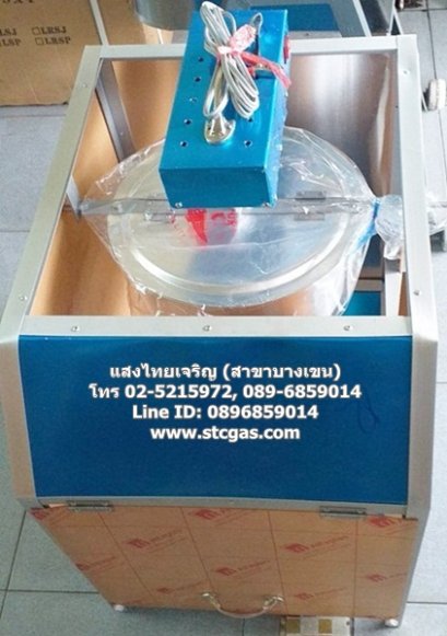 ตู้คั่วข้าวโพดใช้แก๊ส โครงอลูมิเนียมหนา หม้อคั่วขนาดใหญ่