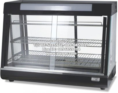 ตู้อุ่นอาหาร ตะแกรง 3 ชั้น รุ่น DH-602 เปิดได้หน้า-หลัง