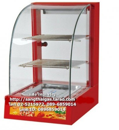 ตู้อุ่นอาหาร ตะแกรง 2 ชั้น ขนาด 1 ถาด