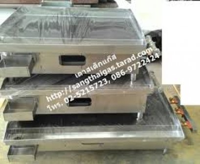 เตาสเต็กใช้แก๊ส สแตนเลส ขนาด 14x22 นิ้ว