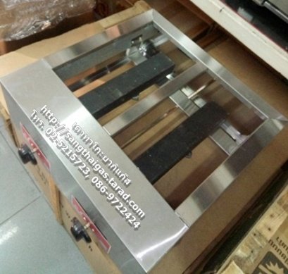 เตาทาโกะยากิใช้แก๊ส 2 ถาด (56 หลุม) ท่อแก๊สเหล็กหล่อ