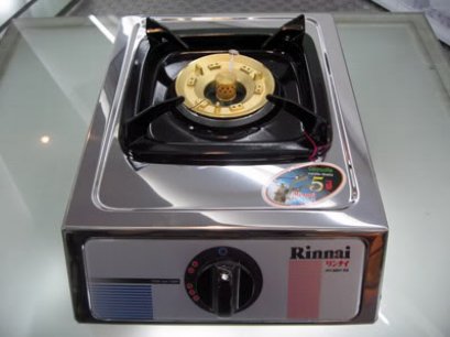 เตาแก๊สตั้งโต๊ะ หัวเตาเดียว สแตนเลสทั้งตัว ยี่ห้อรินไน รุ่น RY-9001SS