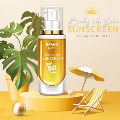 SS02 : BODY OIL GLOW SUNSCREEN SPF50 PA+++