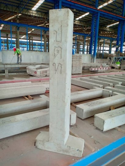 เสาแนวท่อแก๊ส ปตท.  PTT油气管道槽定制混凝土桩