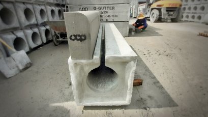 O gutter Curve stone