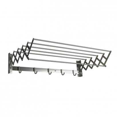 FOLDING STAINLESS STEEL WALL MOUNTED TOWEL RACK