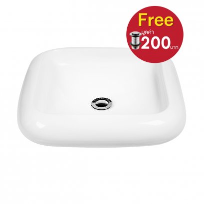 อ่างล้างมือเซรามิค + สะดืออ่างล้างมือ