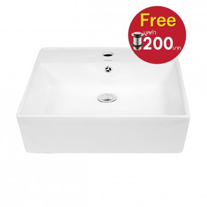 อ่างล้างมือเซรามิค + สะดืออ่างล้างมือ