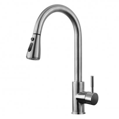 ก๊อกอ่างล้างจาน แบบดึง-ยืด หัวก๊อกได้ สแตนเลส 304